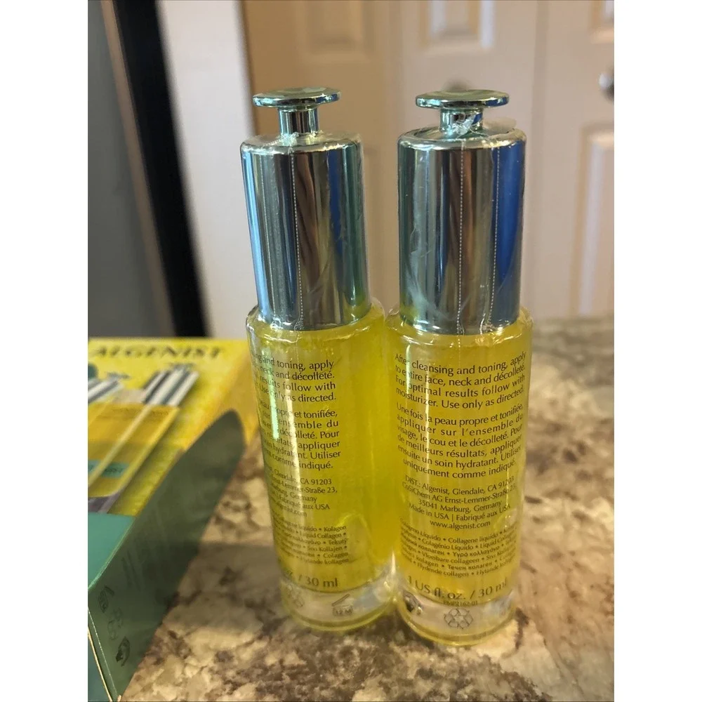 ALGENIST Genius Liquid Collagen Duo! NEW 2 FL OZ (2 x 1‎ fl. oz.) Sealed NOS